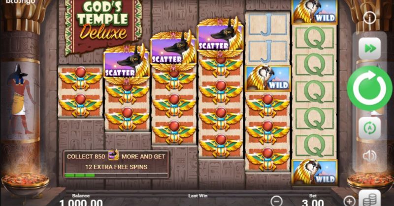 Play in God's Temple Deluxe slot online from Booongo for free now | www.goldenageusa.com