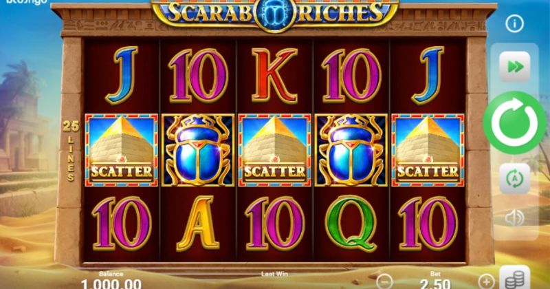 Play in Scarab Riches slot online from Booongo for free now | www.goldenageusa.com